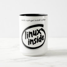 dentro Linux - Mug de Café Sudo