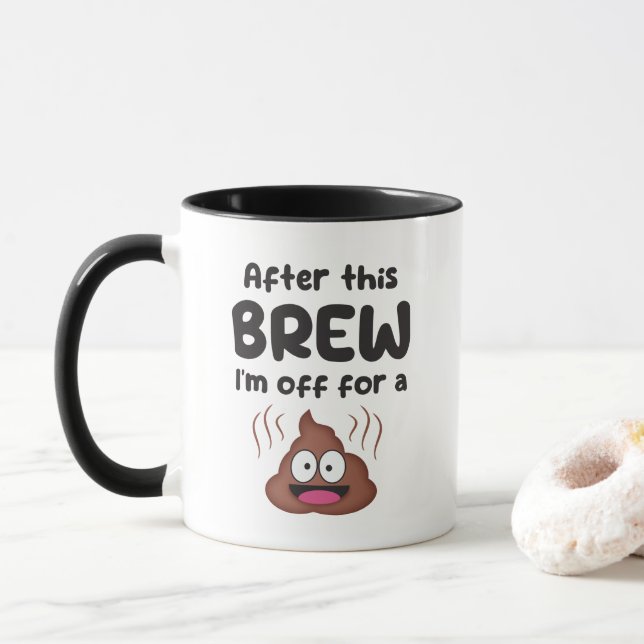 Caneca Depois deste BREW, vou para... (Com Donut)