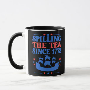 Caneca Derramamento Do Chá Desde 1773 4 De Julho Derraman