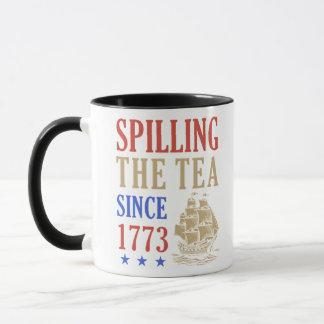 Caneca Derramando o Chá Desde 1773 Sloth Engraçado