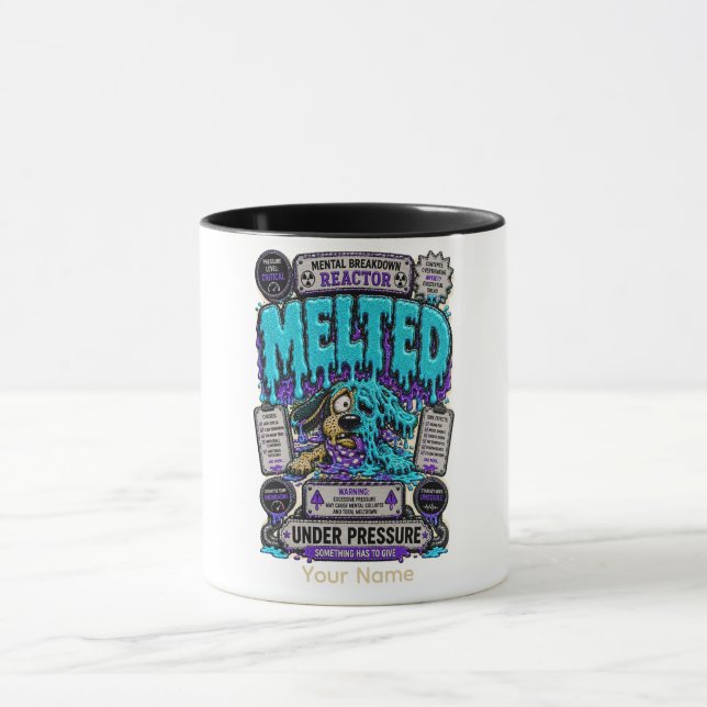 Caneca Derretido Sob Pressão Humor de Planilha Engraçado  (Centro)