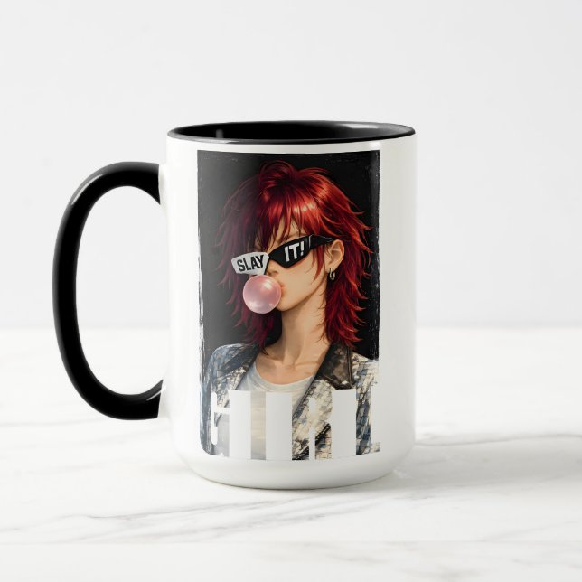 Caneca DERROTE ISSO! – Coleção Rebelde de Chiclete (Esquerda)