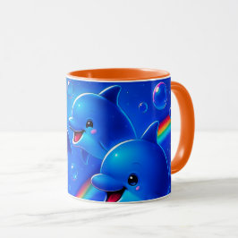 Caneca Des dauphins joyeux