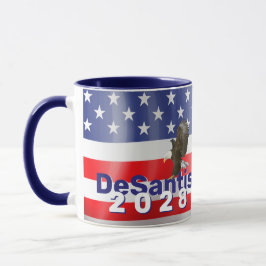 Caneca DeSantis 2028 com Bald Eagle