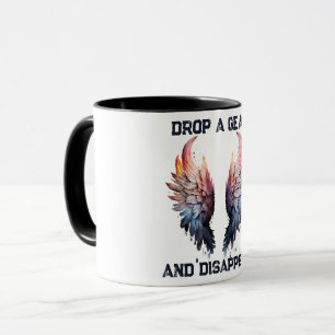Caneca Desça uma marcha e desapareça, Motocicleta
