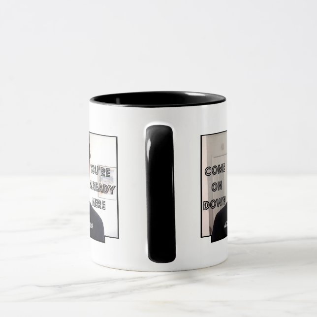 Caneca Desça, você já está aqui!Caneca (Alça)