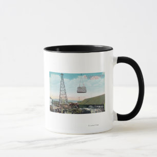 Caneca Descarregando a grão no cabo aéreo de Swenson Co
