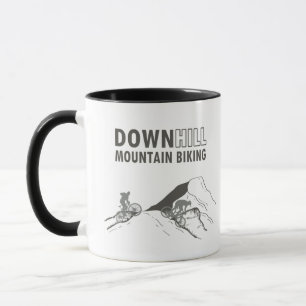 Caneca Descida de bicicleta de montanha