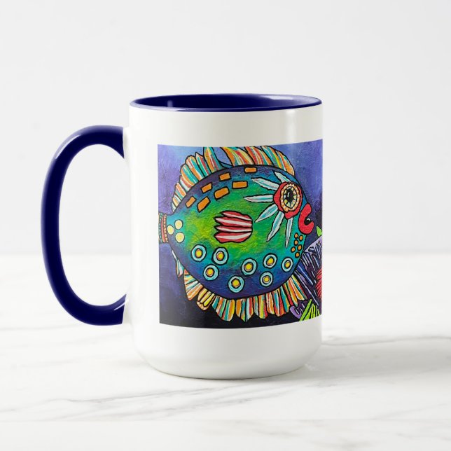 Caneca "Descoberta do Naufrágio da Joia Luminosa" Mug (Esquerda)