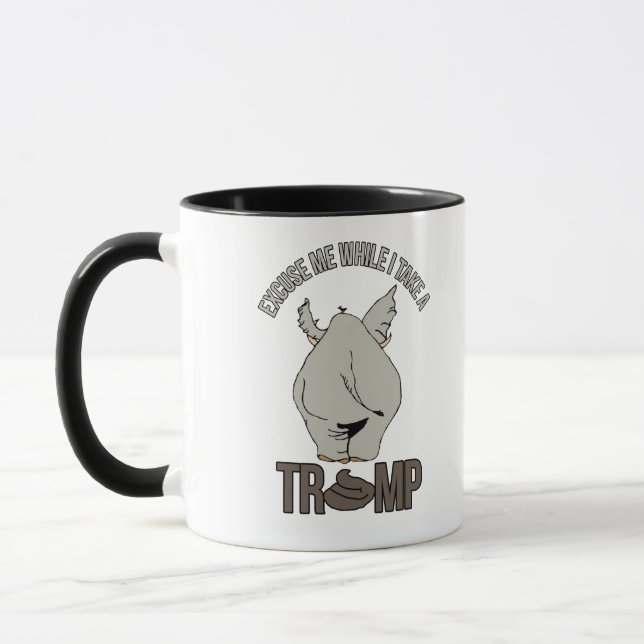 Caneca Desculpe-me enquanto tomo um Trump - Anti-Trump - (Esquerda)