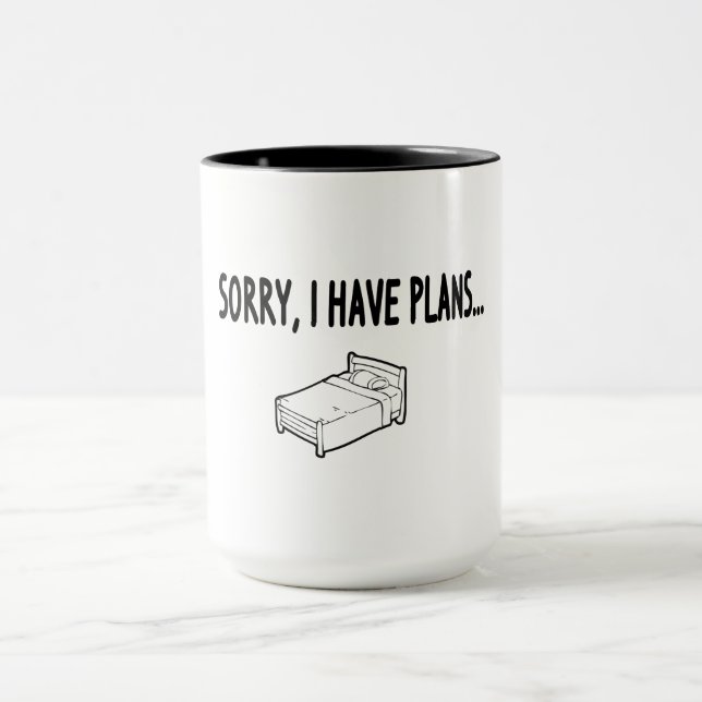Caneca Desculpe, Tenho Planos (Centro)
