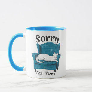 Caneca Desculpe, tenho planos Presente engraçado para ama