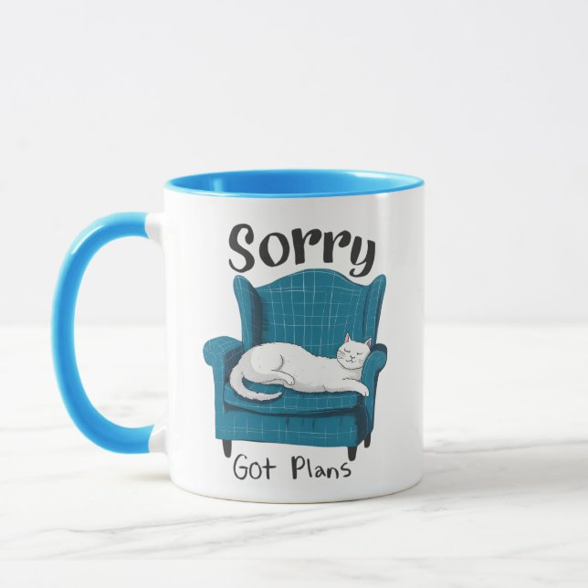 Caneca Desculpe, tenho planos Presente engraçado para ama (Esquerda)