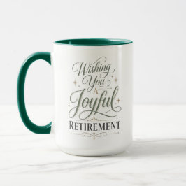 Caneca Desejando uma Retirada Feliz Nome Personalizado