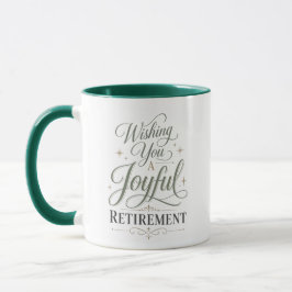 Caneca Desejando uma Retirada Feliz Nome Personalizado