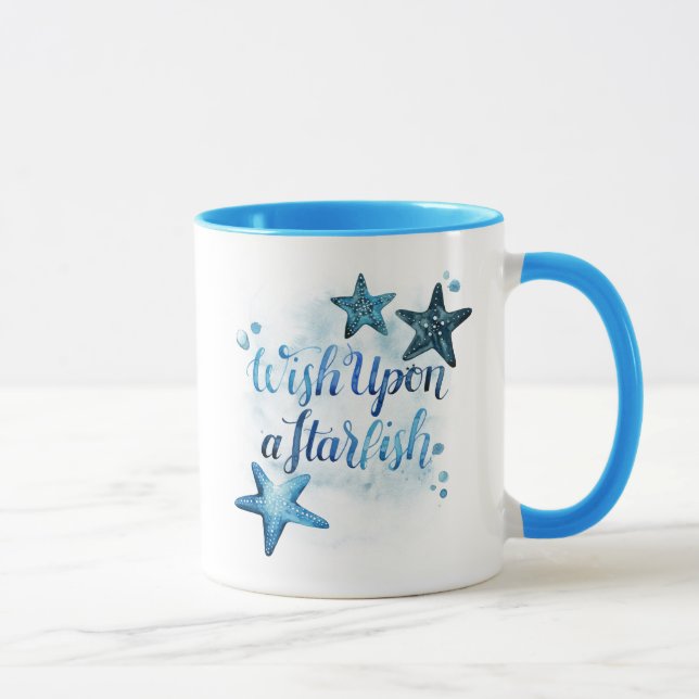 Caneca Deseje com um Starfish (Direita)