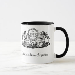 Caneca Desejo do Povo Católico Anjos Eucaristas Adoração