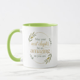 Caneca Desejos Personalizados de Novo Emprego para Colega