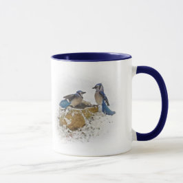 Caneca Desembarace - de pássaros de Jay azul