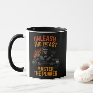 Caneca Desencadeie a Fera – Presente de Músculo de Força 