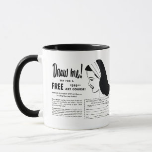 Caneca Desenhe-me - Concurso de Desenho da Escola de Arte