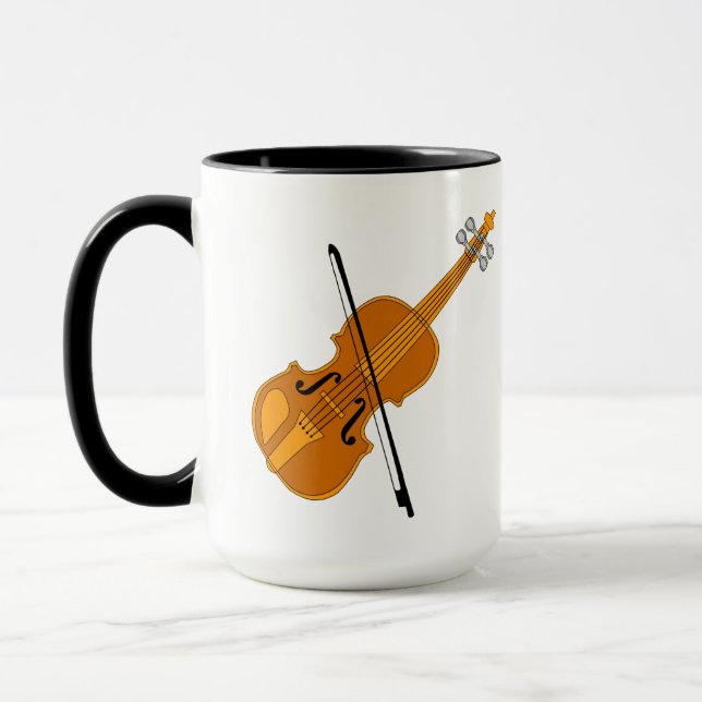 Caneca Desenho de Violino (Esquerda)