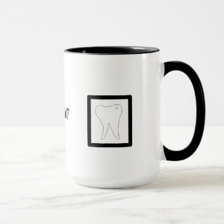 Caneca Desenho Dental, Dente e Escova de Dentes