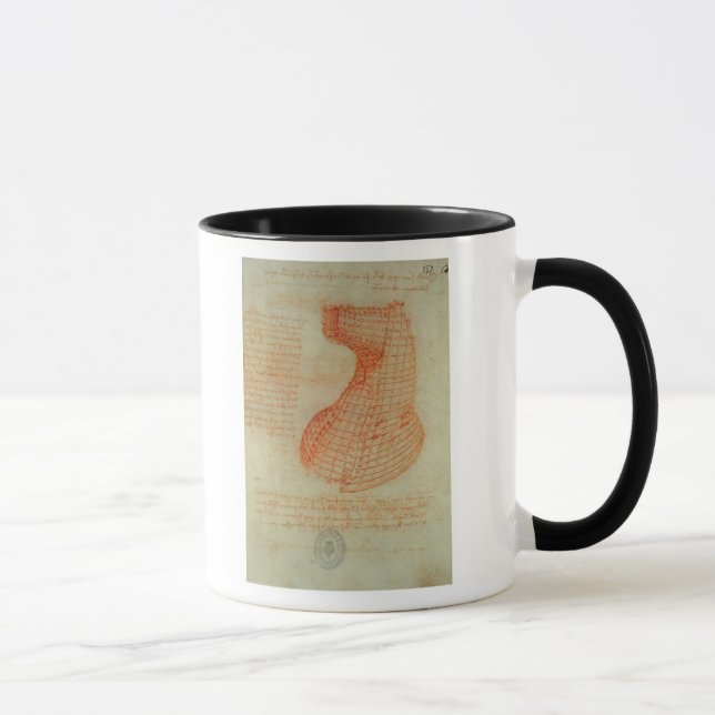 Caneca Desenho do molde de carcaça da indústria (Direita)