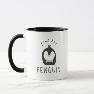 Caneca Desenho do Pinguim da Taça do Café
