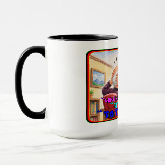 Caneca Desenho engraçado de pânico de aperto de baixa do 