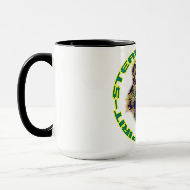 Caneca desenho floral retrô (Esquerda)