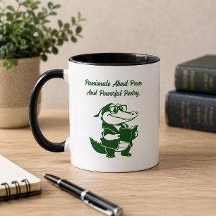 Caneca Desenho Literário Apaixonado de Prosa e Poesia