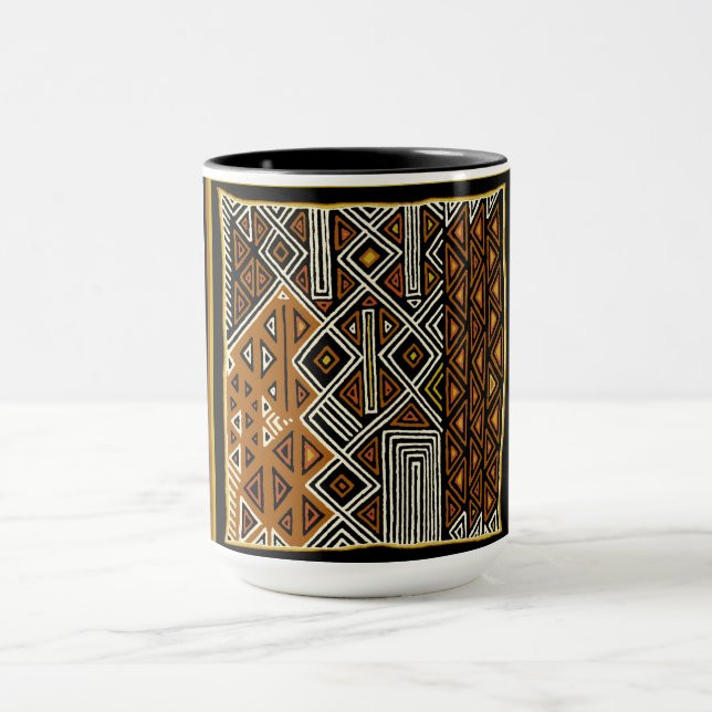 Caneca Desenho Tribal Africano Kuba (Centro)