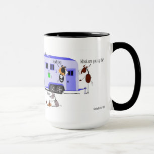 Caneca Desenhos animados engraçados da carga do reboque
