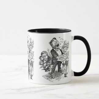 Caneca Desenhos animados políticos de Theodore Roosevelt