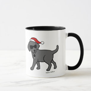 Caneca Desenhos animados pretos legal do Natal de