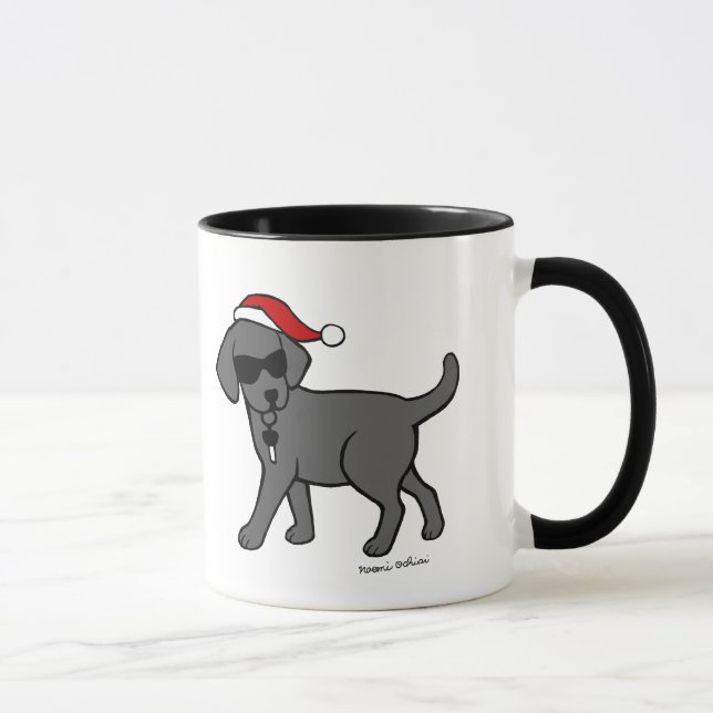 Caneca Desenhos animados pretos legal do Natal de (Direita)