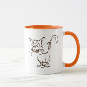 Caneca Desenhos animados resistentes do gatinho do gato