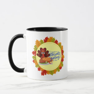 Caneca Desenhos do Dia de Ação de Graças