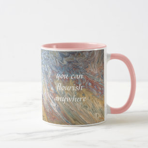 Caneca Desert Bloom Acrylic Pour Style Mug