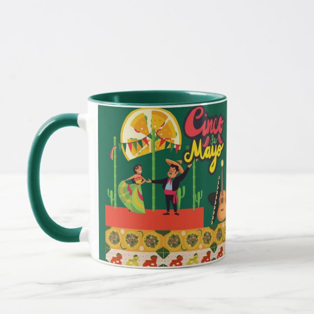 Caneca Desert Bloom Fiesta floresta verde (Esquerda)
