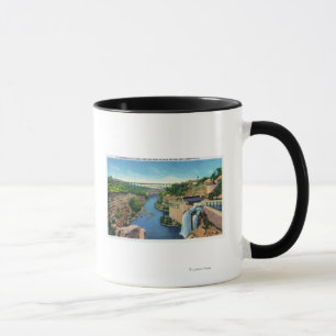 Caneca Desfiladeiro do rio de Genesee, ponte de Park