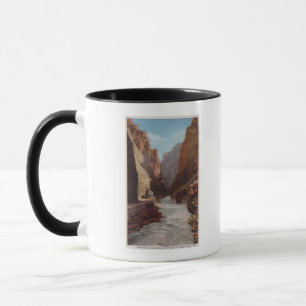 Caneca Desfiladeiro real, CO - vista do trem, rio