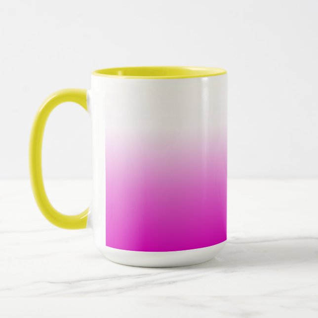 Caneca Design-60416 de Fundo de Gradiente Ombr Rosa (Esquerda)