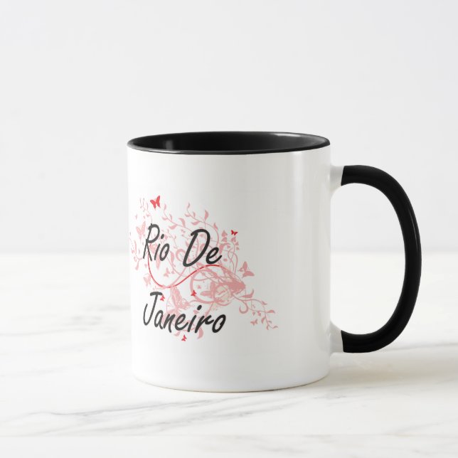 Caneca Design artístico da cidade de Rio de Janeiro (Direita)