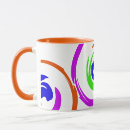 Caneca Design artístico moderno colorido vibrante