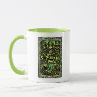 Caneca Design assustador e sombrio para o dia de São Patr