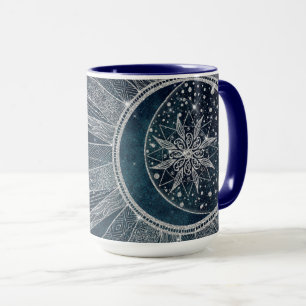 Caneca Design azul de Mandala