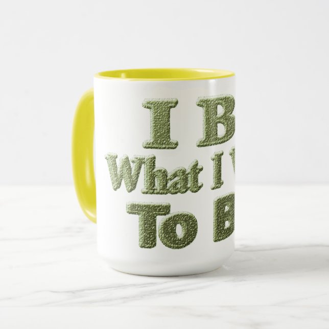 Caneca Design Bonita Sobre "Eu Sou" Significa Para Você!  (Frente Esquerda)