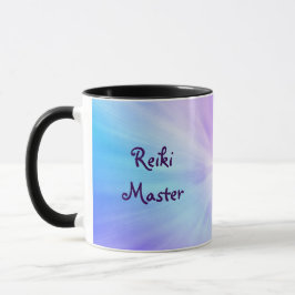 Caneca Design claro roxo do mestre de Reiki